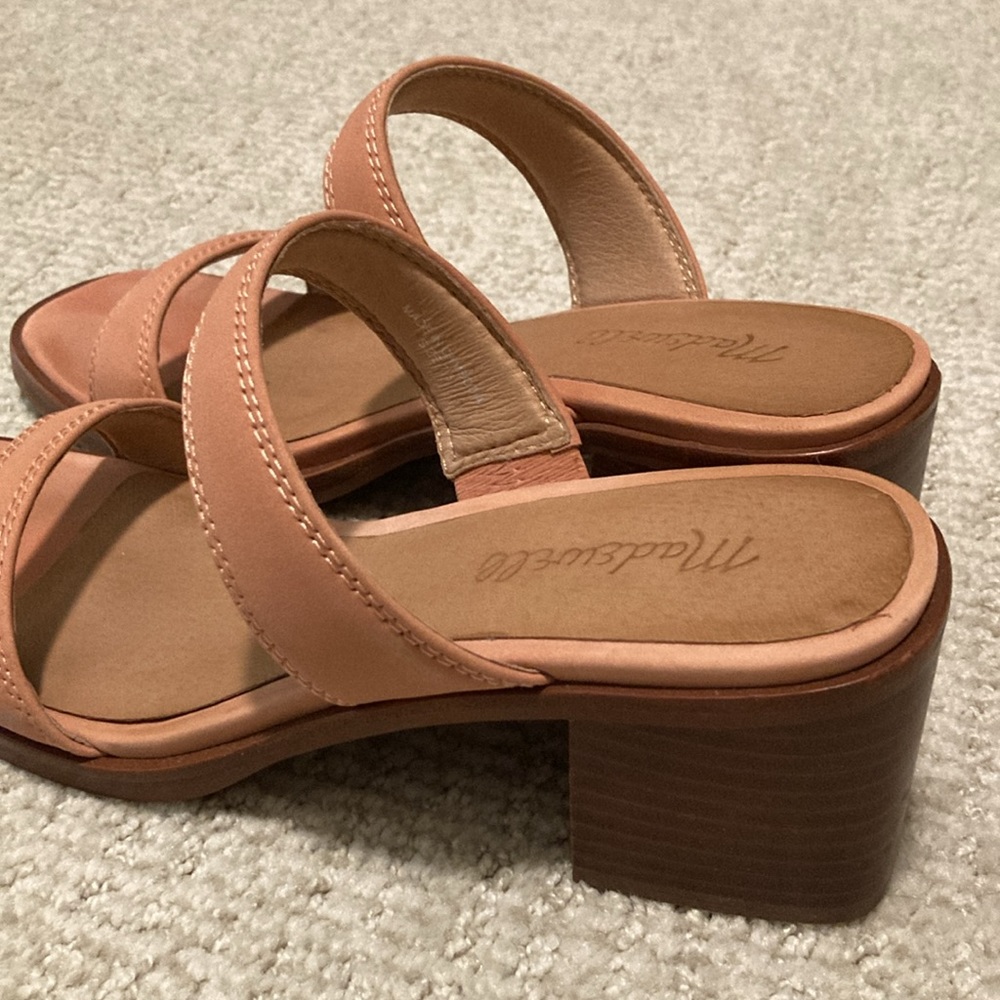 Madewell Saige Double Strap Sandal in Pink Leather - Picture 7 of 7